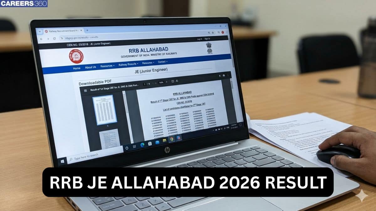 RRB Allahabad JE Result 2026 - Merit List, Cut Off Marks & Result PDF
